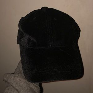 BLACK SUEDE CAP